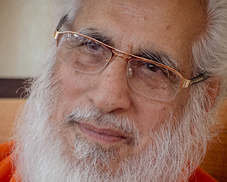 Swamiji during satsang